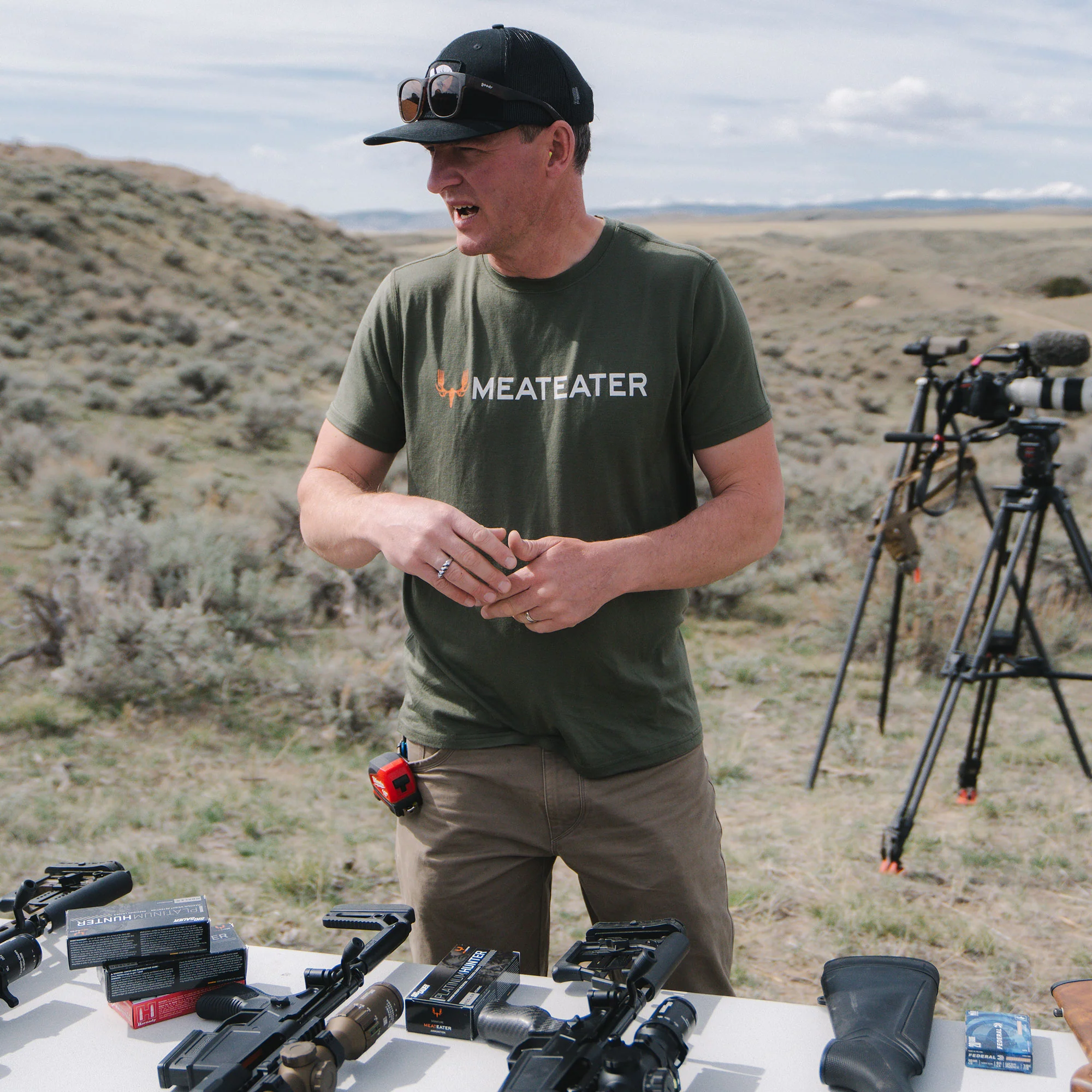 Men's MeatEater x First Lite Aerowool Logo Tech Tee - Image 3