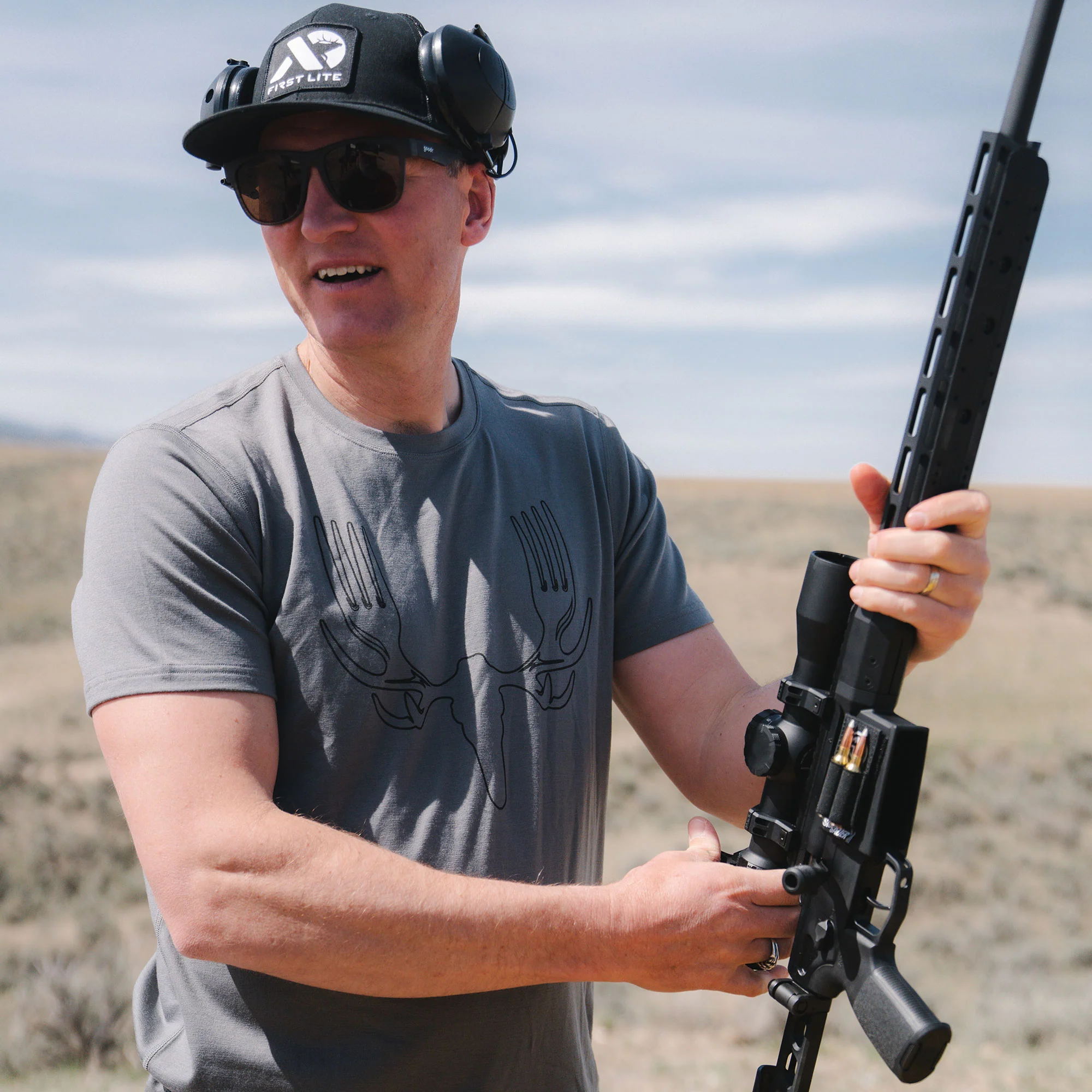 Men's MeatEater x First Lite Aerowool Forks Tech Tee - Image 3